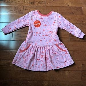 Piccolina Sweatshirt dress, Cartography, 2T